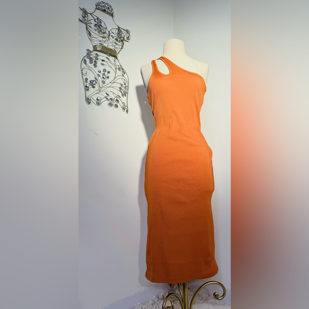 Women Elastic Sleeveless Knitted Mini Dress Cut Out HIPS Mini Dress Ladies Party